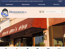 Tablet Screenshot of hendersontx.us